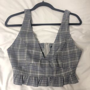 Plaid crop top